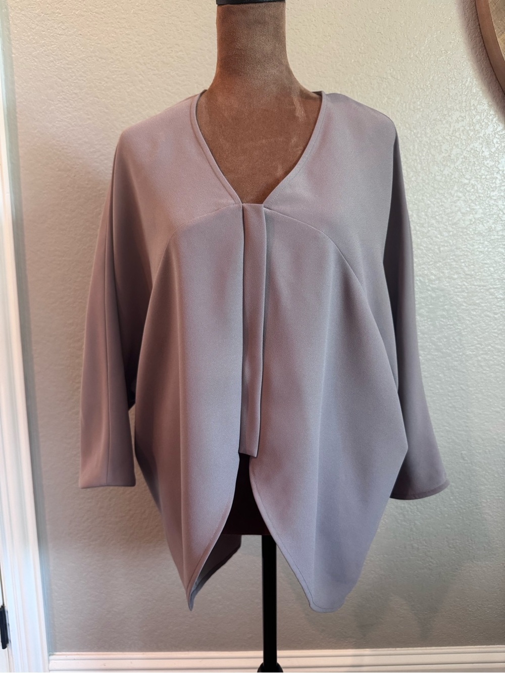 Marie Oliver Jyah Jacket Moon Rock Draped Open Front Medium